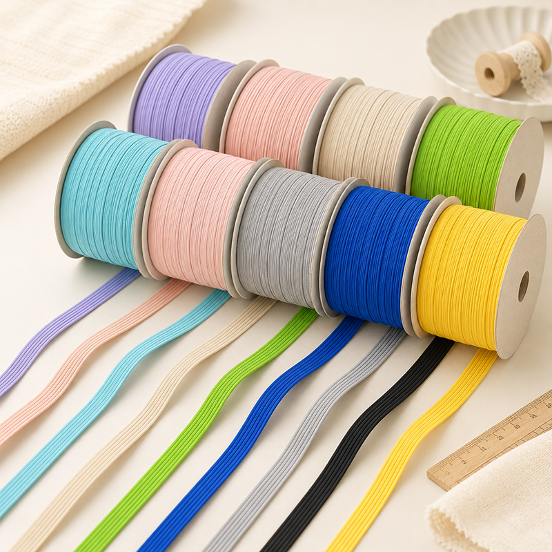 Milanaise Mesh Band - 30Meters 6mm Flat Elastic Band Rope