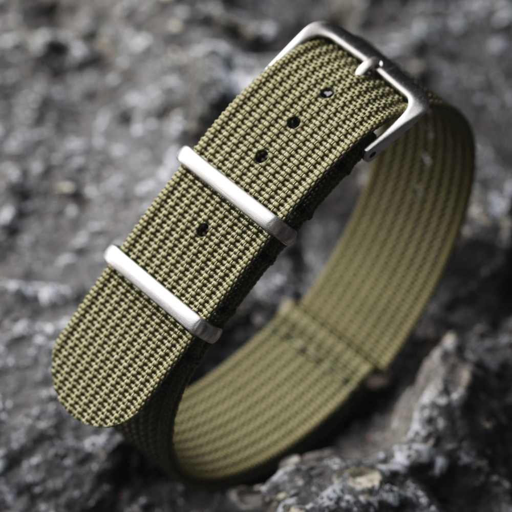 Nylon Nato Strap - New Ribbed Nylon Watchband Nylon Watch