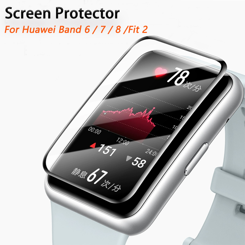 Watch Face Protector - Curved Edge Protective Film For Huawei