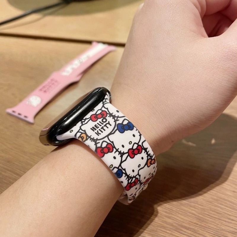 Apple Smartwatch Accessories - Anime Sanrio Cute Hello Kitty Printed