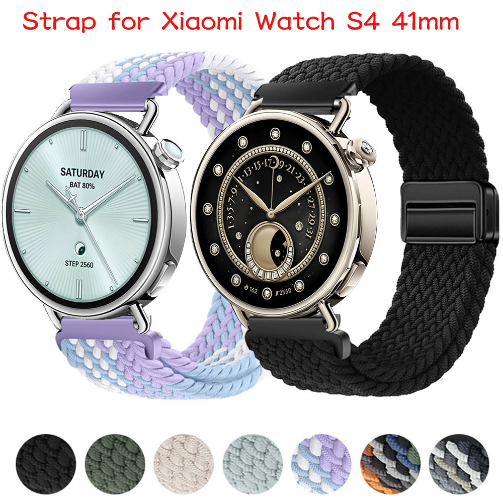 18mm Braided Magnetic Buckle S - Xiaomi Smartwatch S4 Accessories avaliação e preço