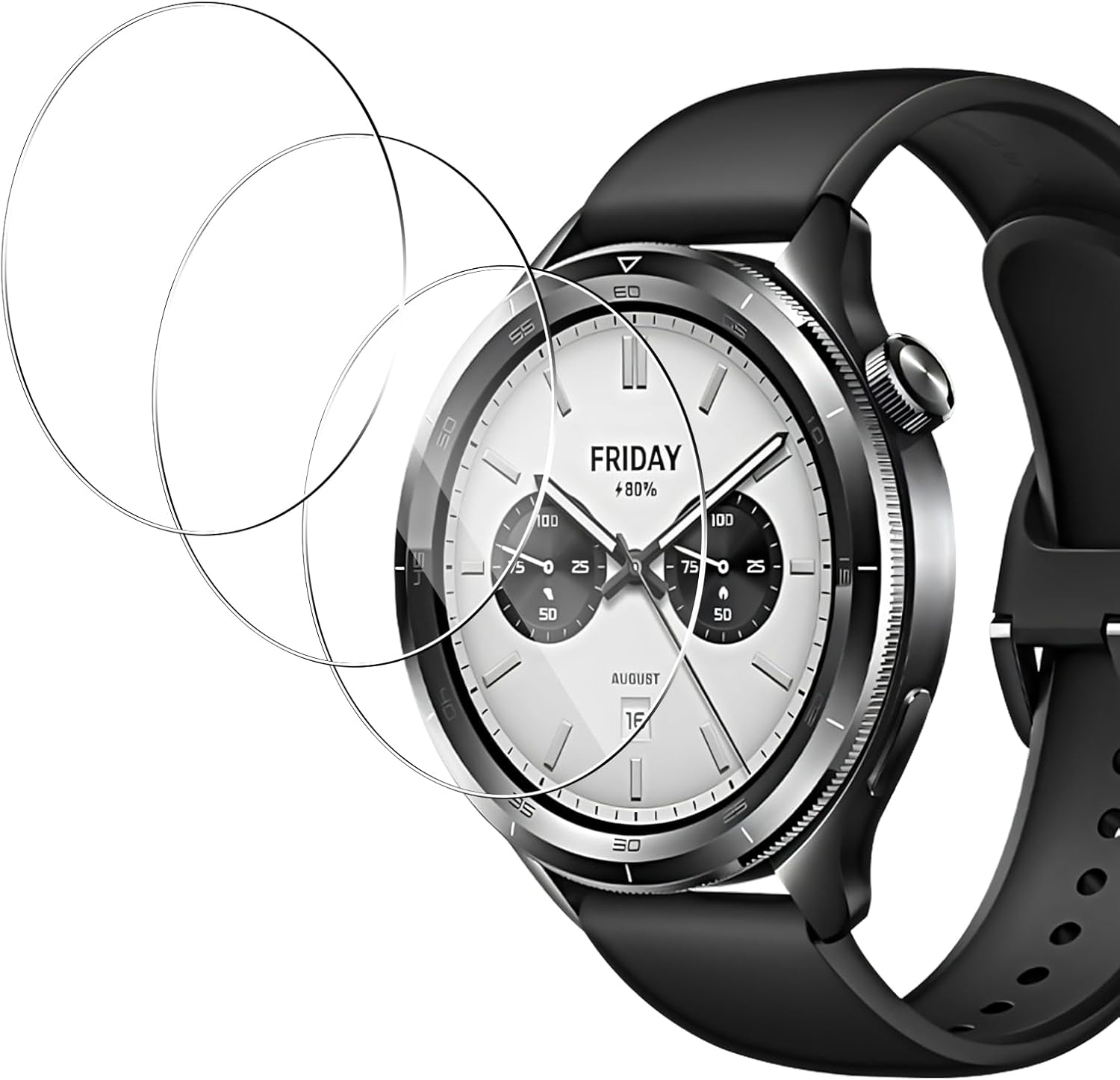 3PCS Tempered Glass Smartwatch - Xiaomi Smartwatch S4 Accessories avaliação e preço