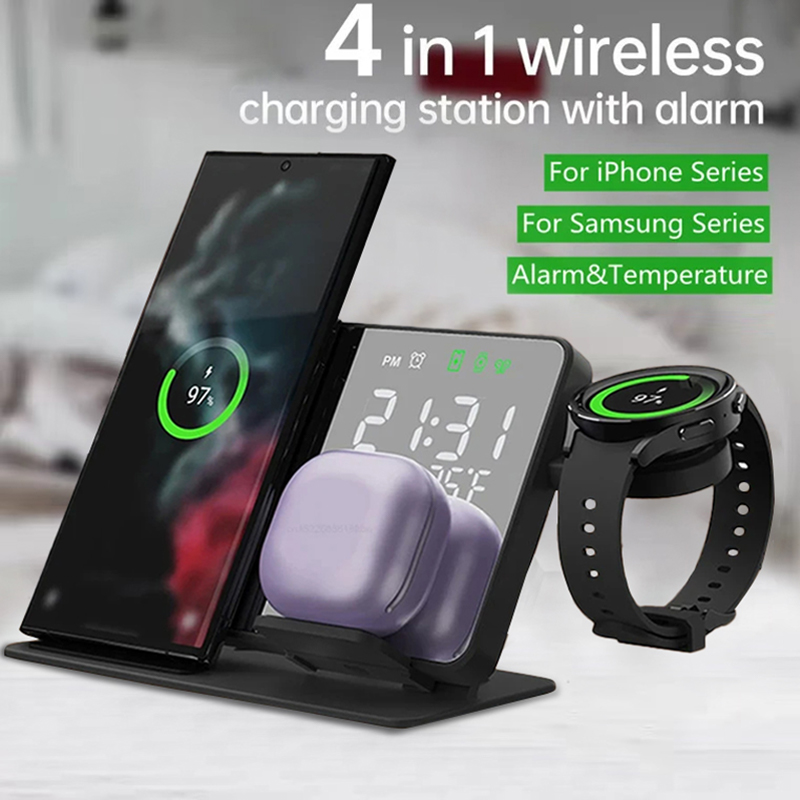 Wireless Charger Alarm Clock S - Smartwatch Ac avaliação e preço