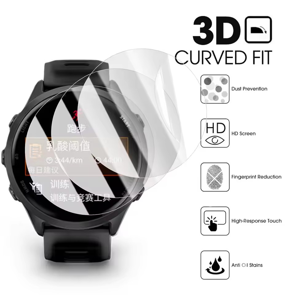 1-3Pcs Hydrogel Film For Garmi - Garmin Smartwatch Accessories avaliação e preço