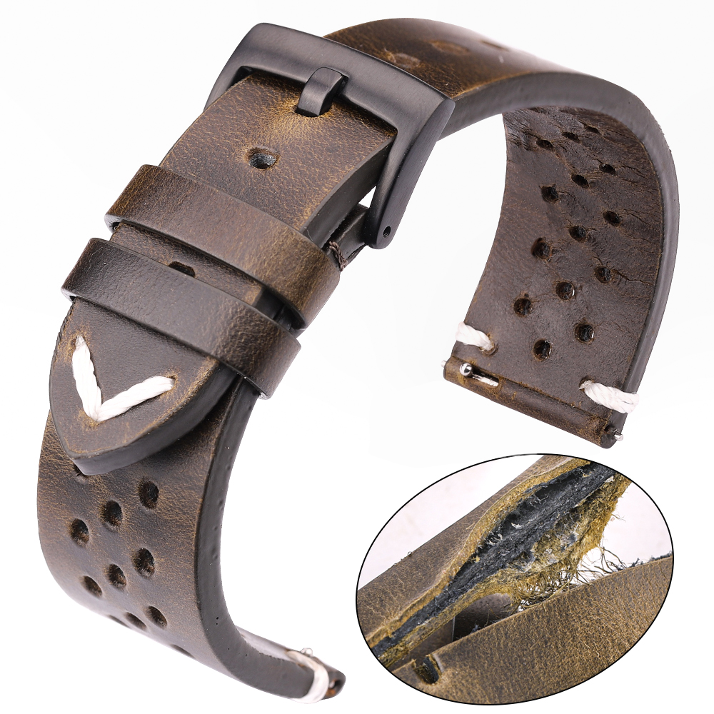 Breathable Genuine Leather Qui - Nylon Nato Strap avaliação e preço