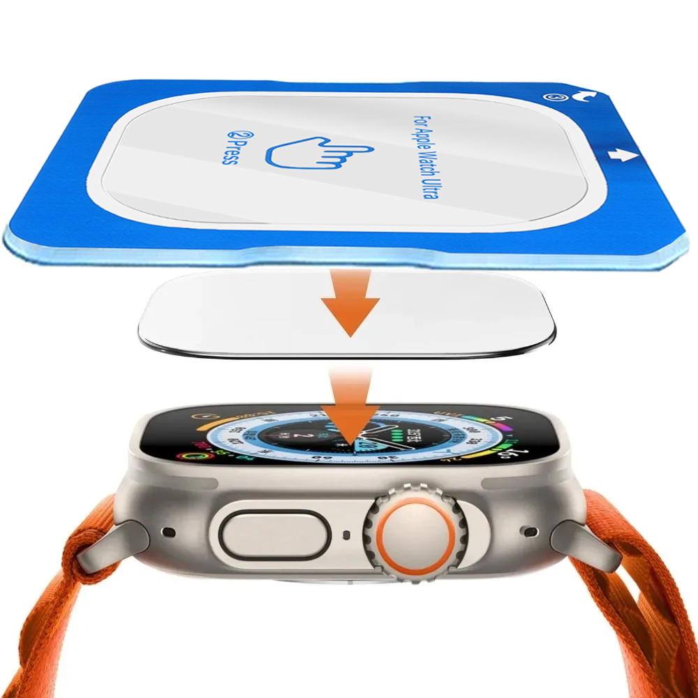 Tempered Glass Film Quick Past - Watch Face Protector avaliação e preço