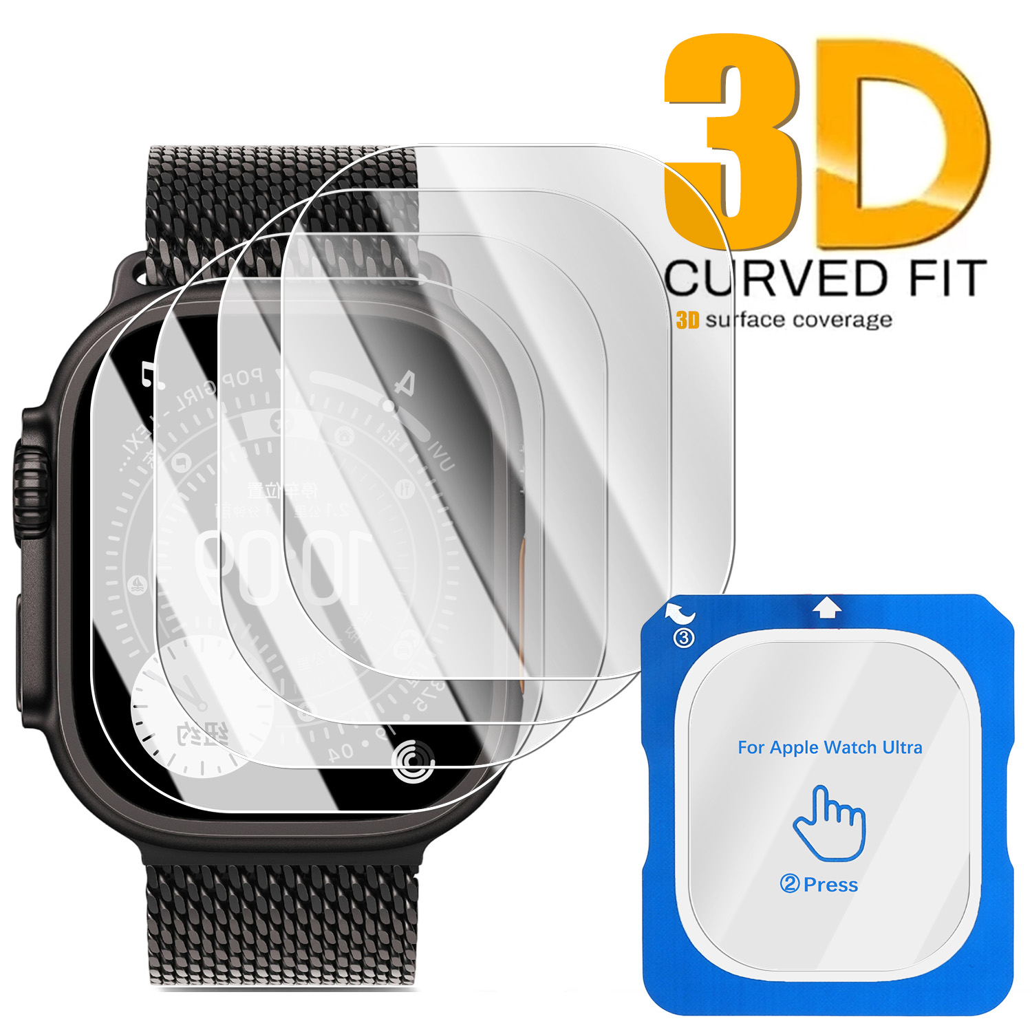 Tempered Glass Film Quick Past - Watch Face Protector avaliação e preço