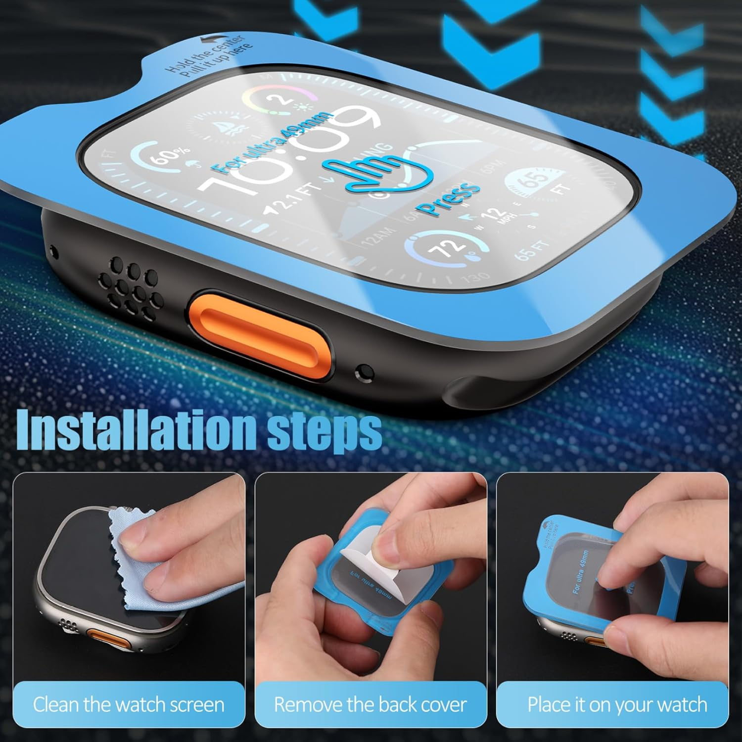 Tempered Glass Film Quick Past - Watch Face Protector avaliação e preço