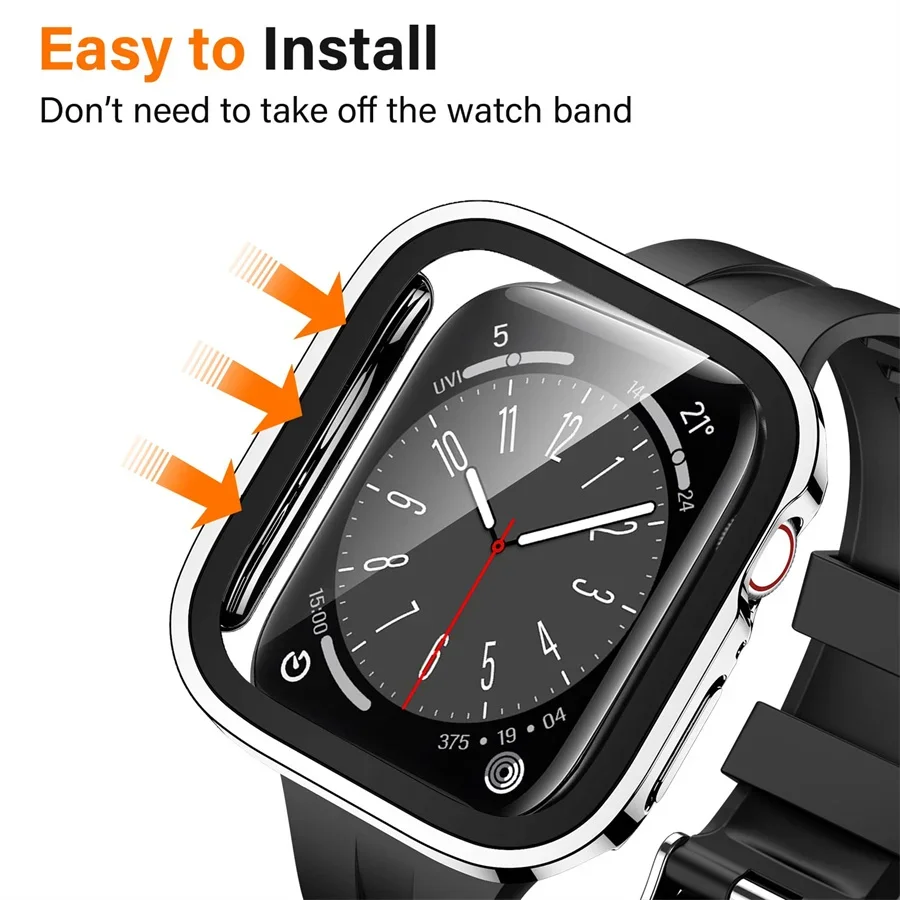 Glass+cover For Apple Watch ca - Garmin Smartwatch Accessories avaliação e preço