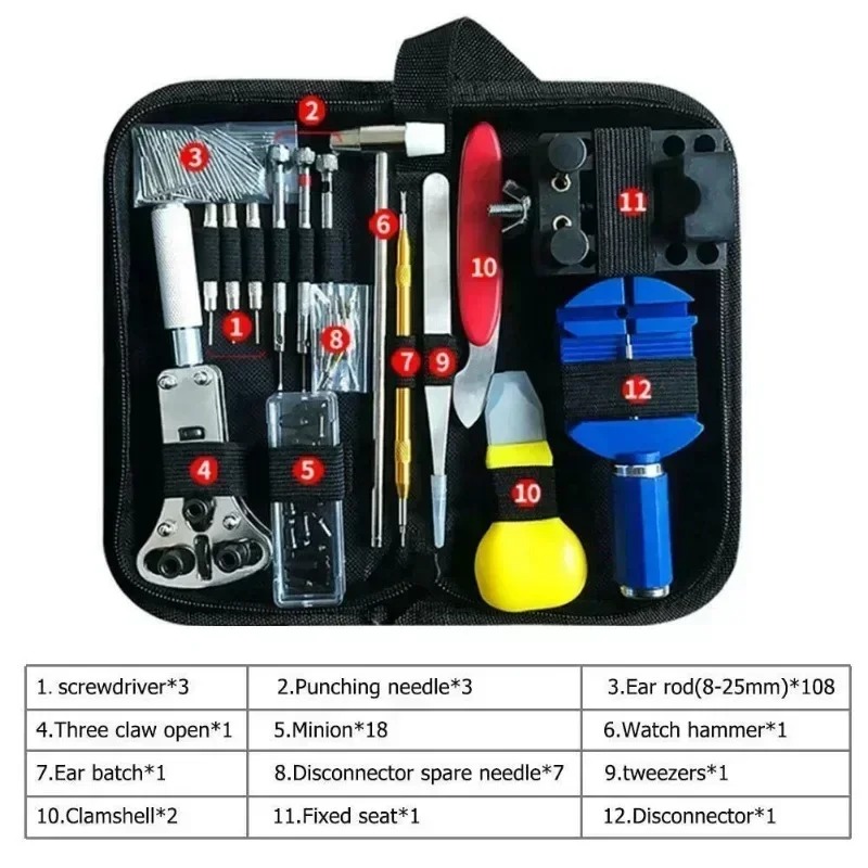 147Pcs Watch Repair Tool Set W - Tool Kit Strap Change avaliação e preço