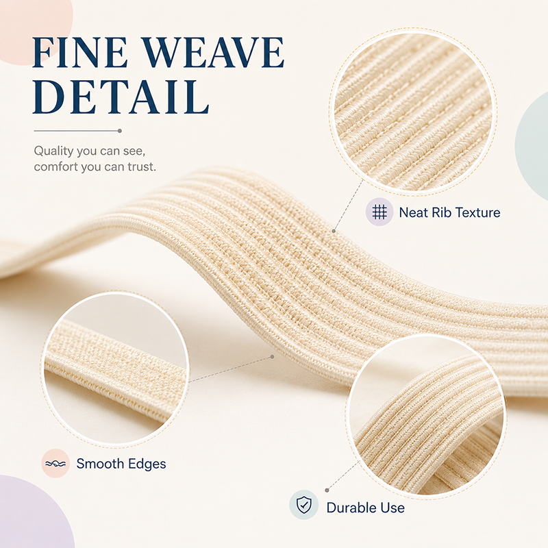 30Meters 6mm Flat Elastic Band - Milanaise Mesh Band avaliação e preço