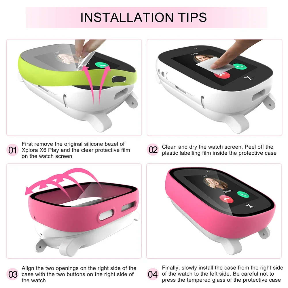 Case for Xploar X6 Play Kids S - Garmin Smartwatch Accessories avaliação e preço