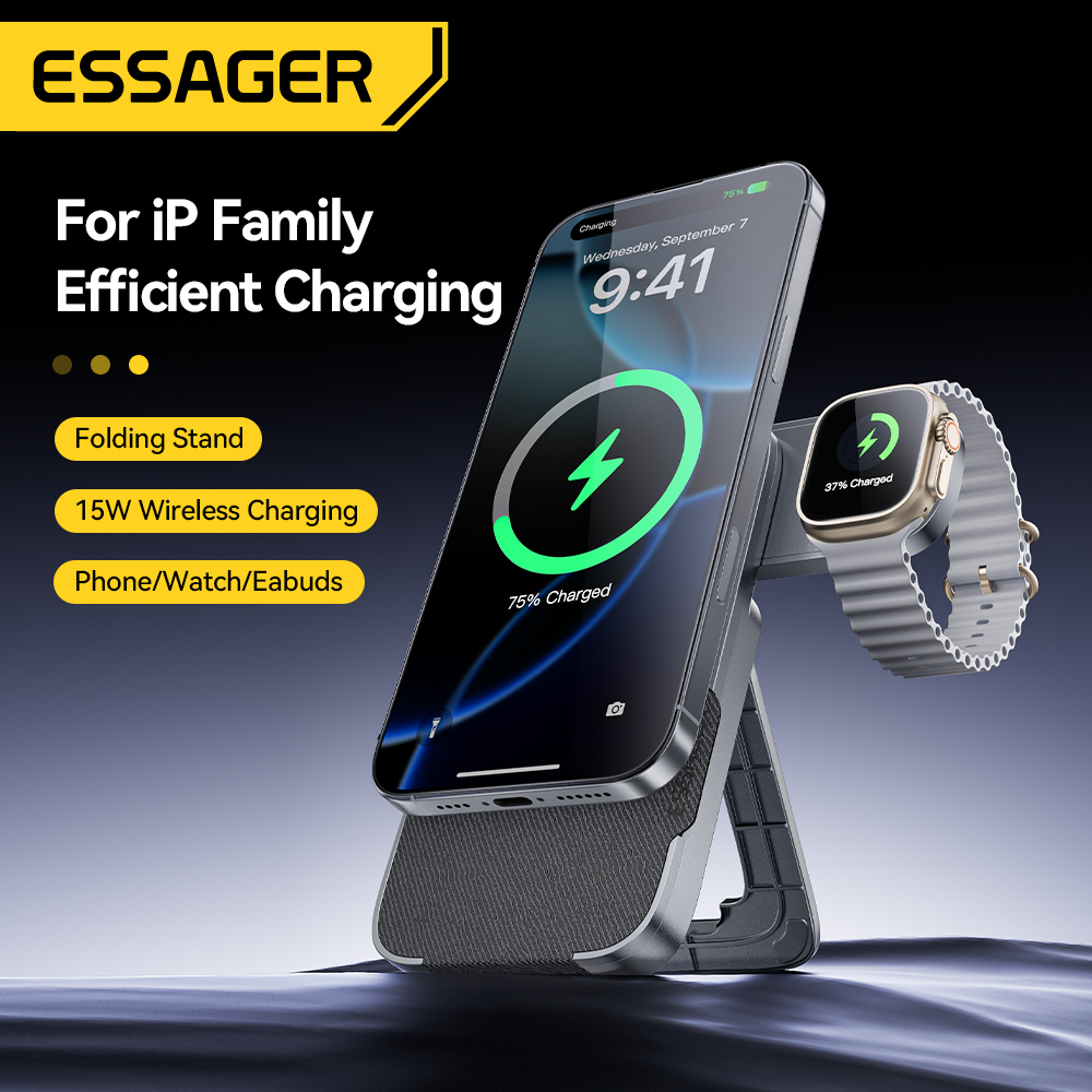 Essager 3-in-1 Portable Foldin - Smartwatch Ac avaliação e preço