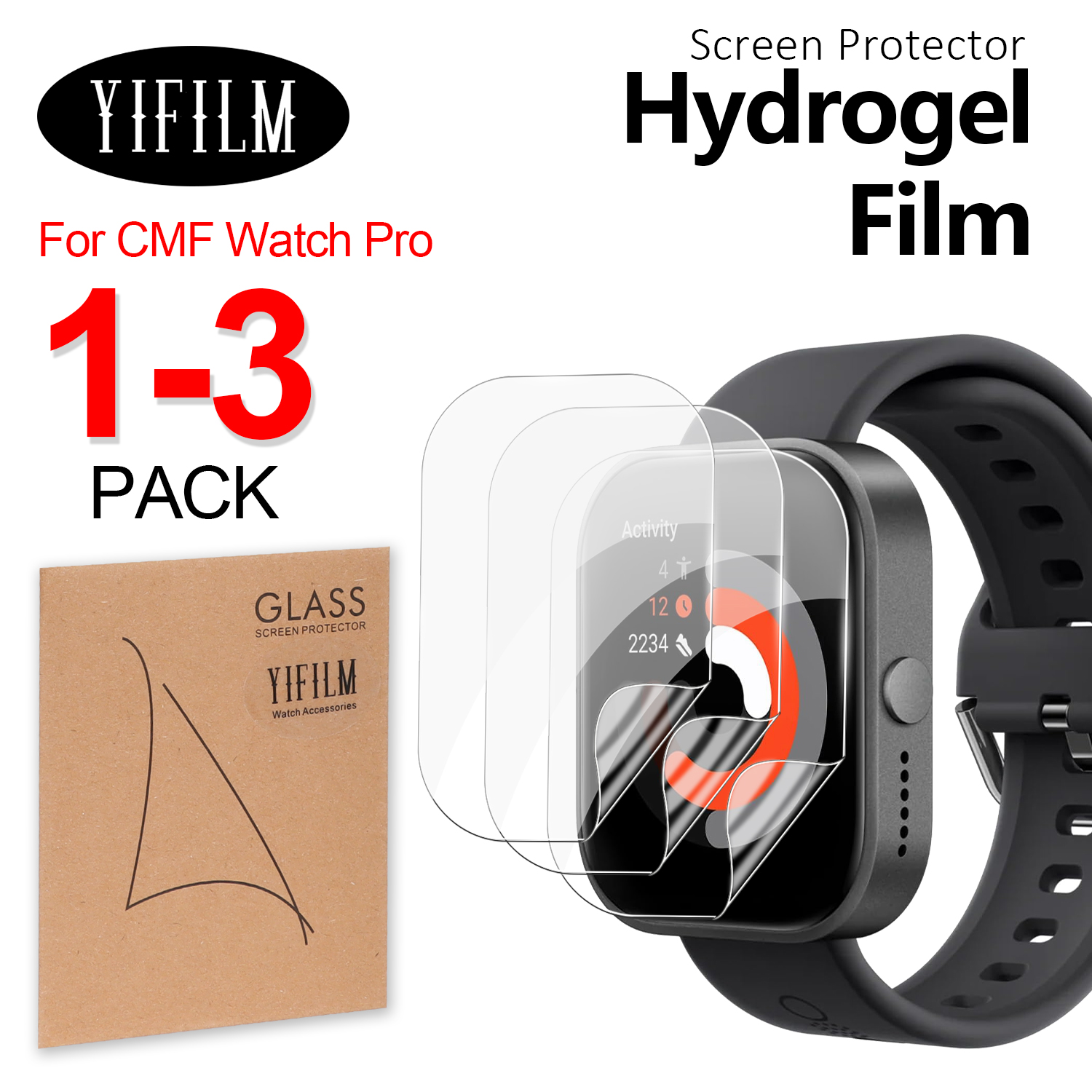 HD Clear TPU Hydraulic Screen  - Watch Face Protector avaliação e preço