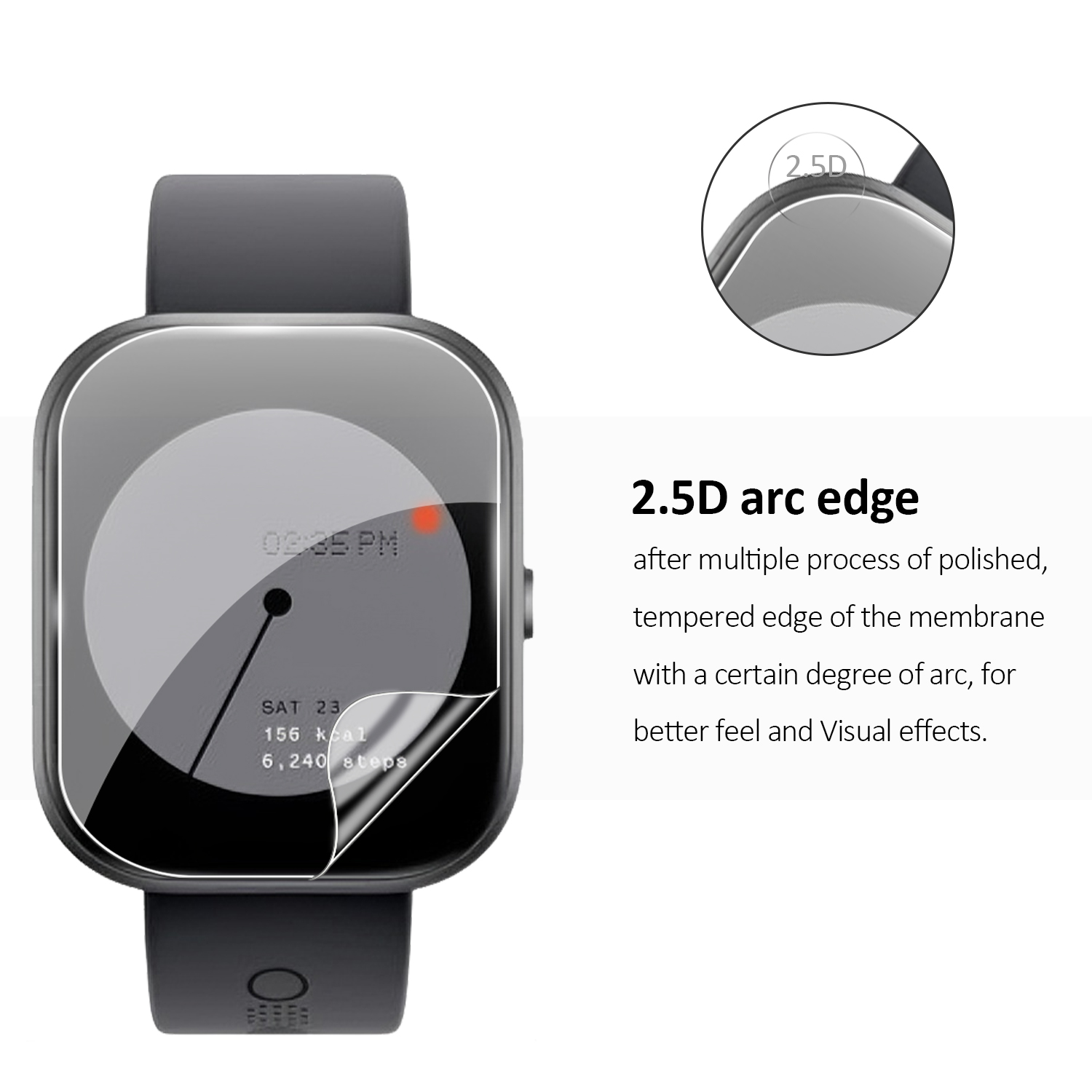 HD Clear TPU Hydraulic Screen  - Watch Face Protector avaliação e preço