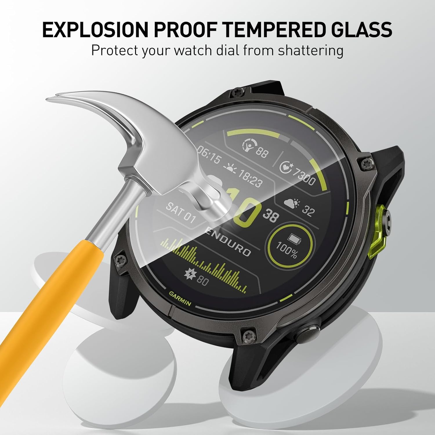 Tempered Glass Films For Garmi - Garmin Smartwatch Accessories avaliação e preço
