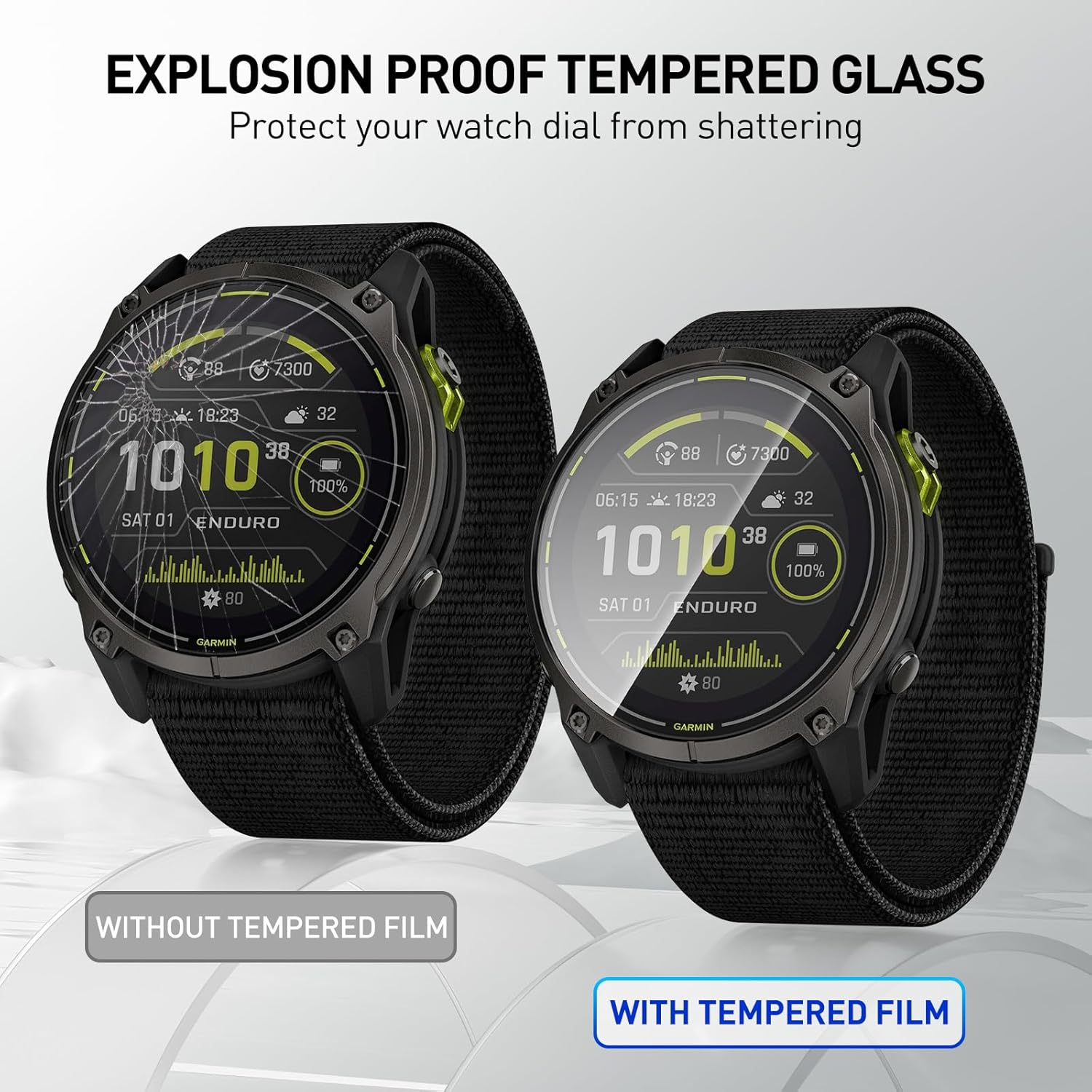Tempered Glass Films For Garmi - Garmin Smartwatch Accessories avaliação e preço