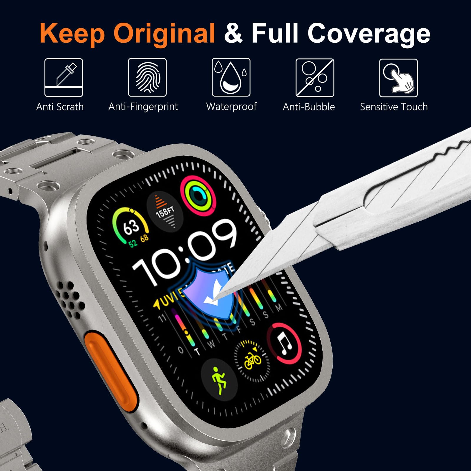 Tempered Glass for Apple Watch - Apple Smartwatch Accessories avaliação e preço