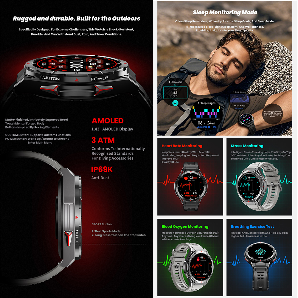 X2 Tank GPS Smart Watch 3ATM W - Smartwatch X2 avaliação e preço
