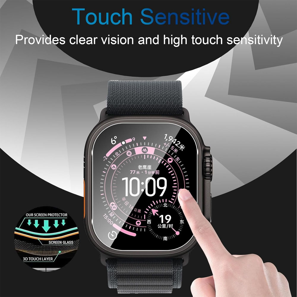 Tempered Glass For Apple Watch - Apple Smartwatch Accessories avaliação e preço