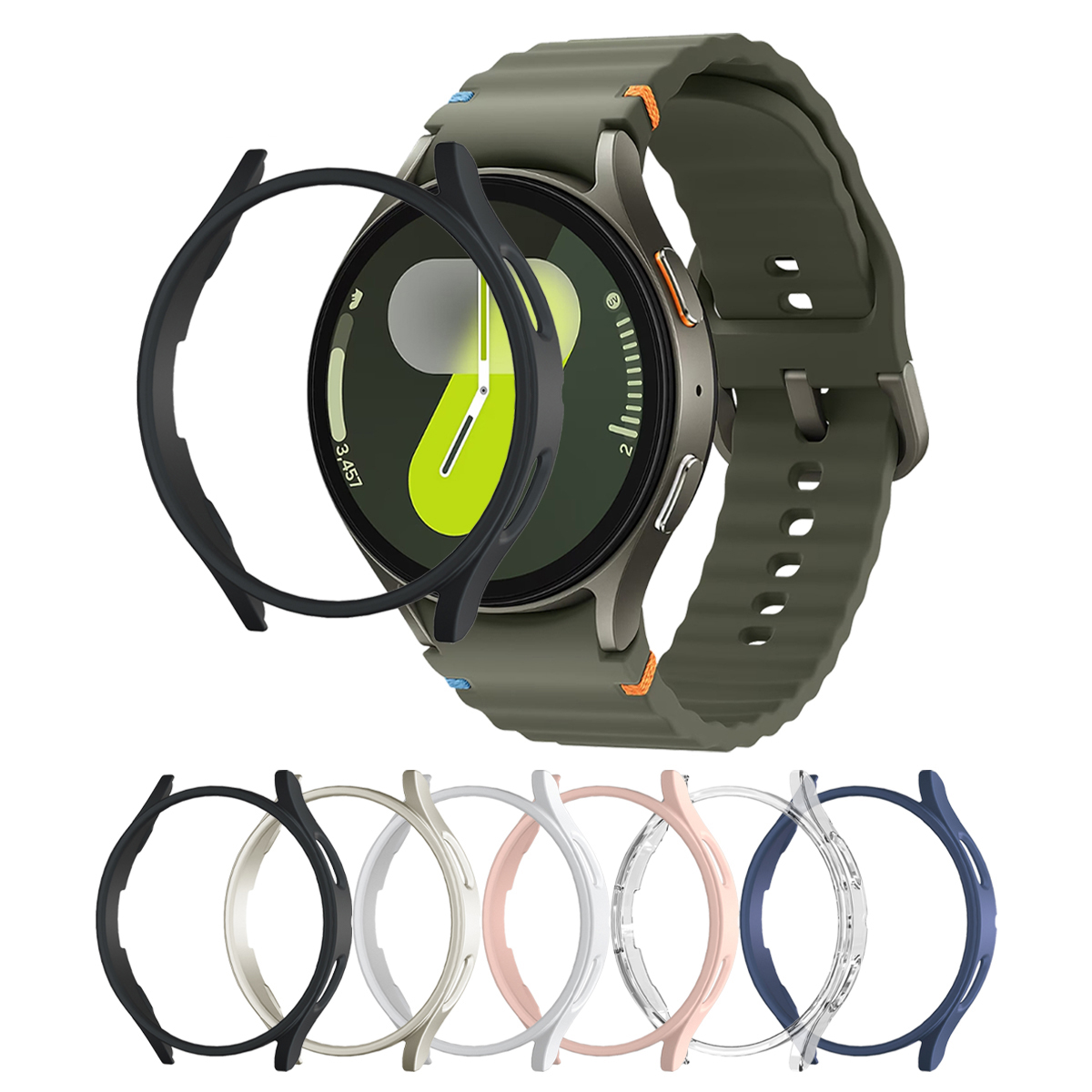 PC skeleton Watch Case  for Sa - Accessories For Galaxy Watch 5 avaliação e preço
