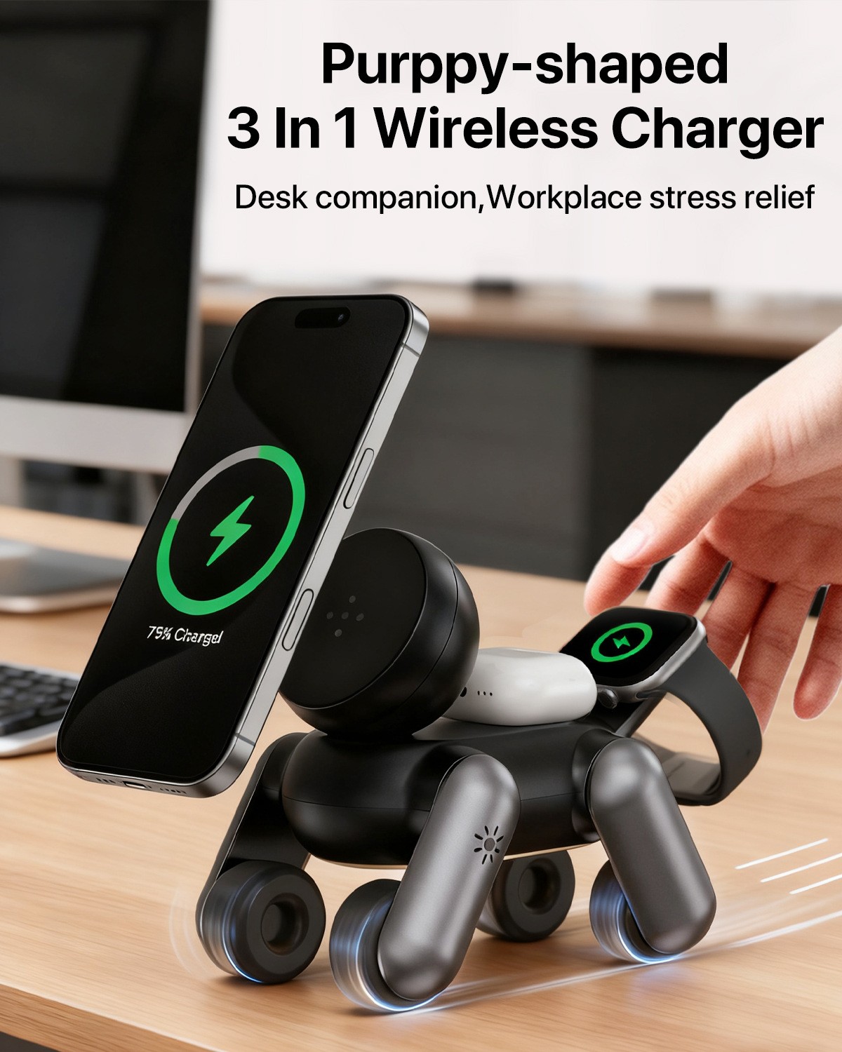 3-in-1 Magnetic Wireless Charg - Smartwatch Ac avaliação e preço