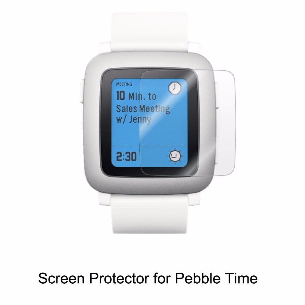 6* Clear LCD PET Film Anti-Scr - Pebble Smartwatch Accessories avaliação e preço