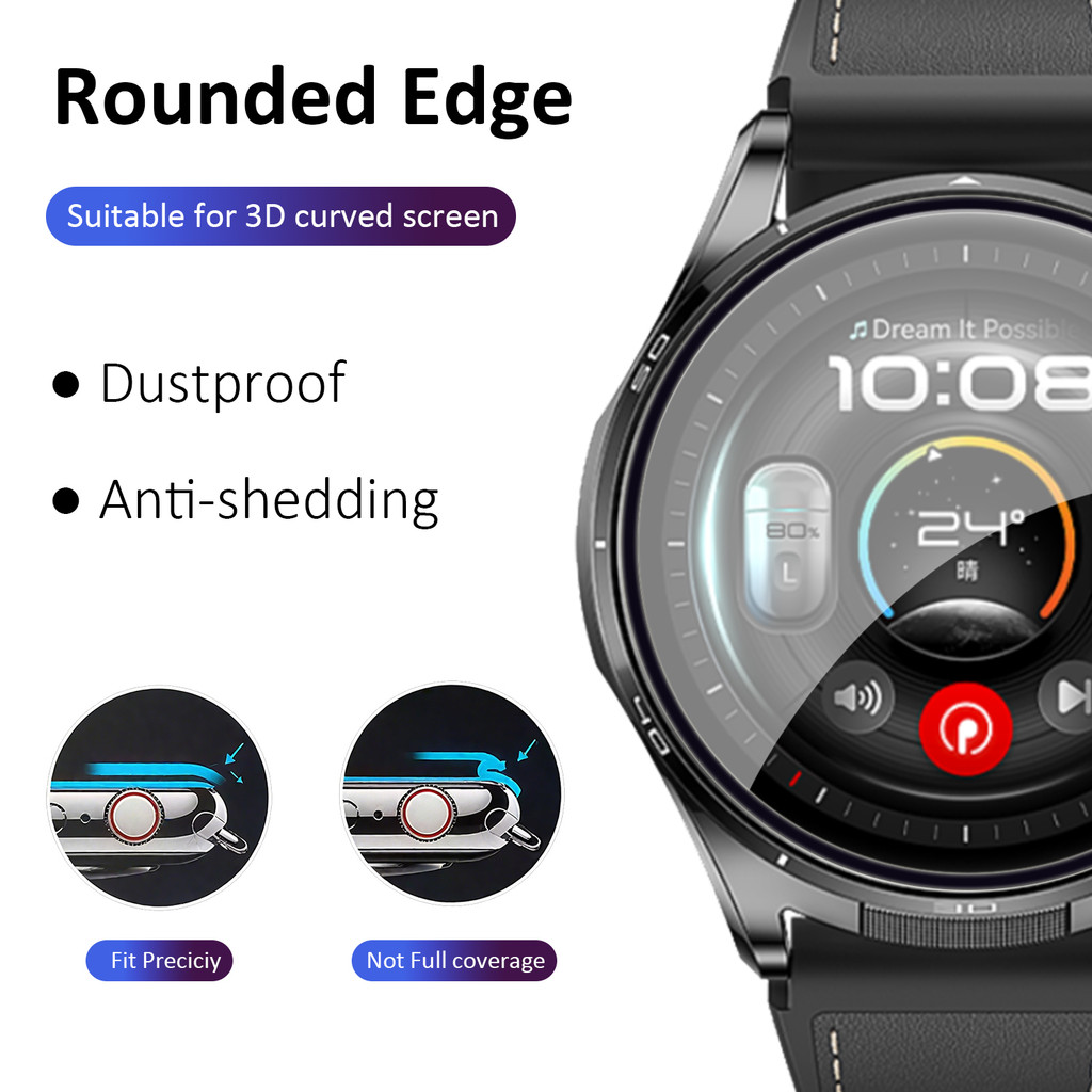 1-5PCS 3D Curved Full Coverage - Watch Face Protector avaliação e preço
