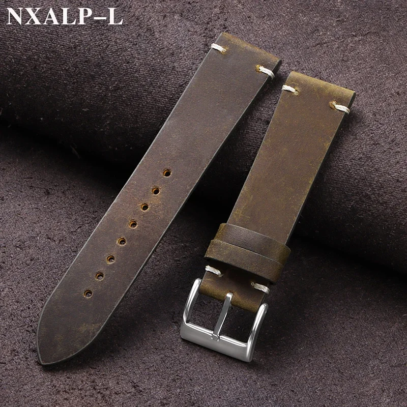 Vintage Oil Wax Leather Watch  - Nylon Nato Strap avaliação e preço