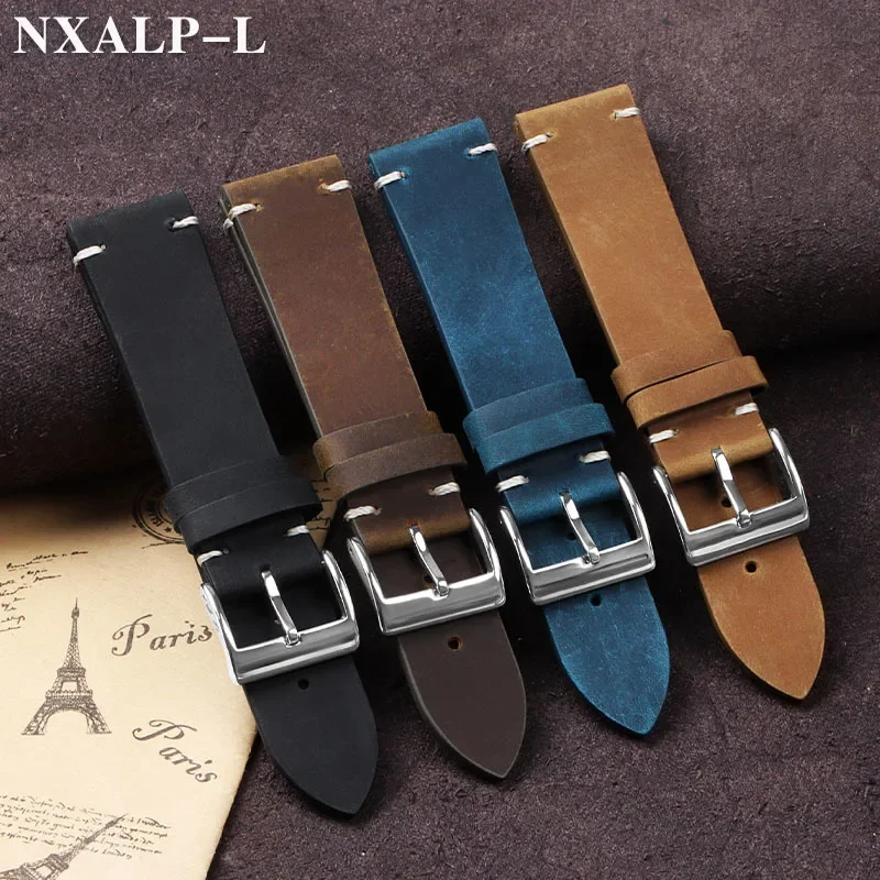 Vintage Oil Wax Leather Watch  - Nylon Nato Strap avaliação e preço