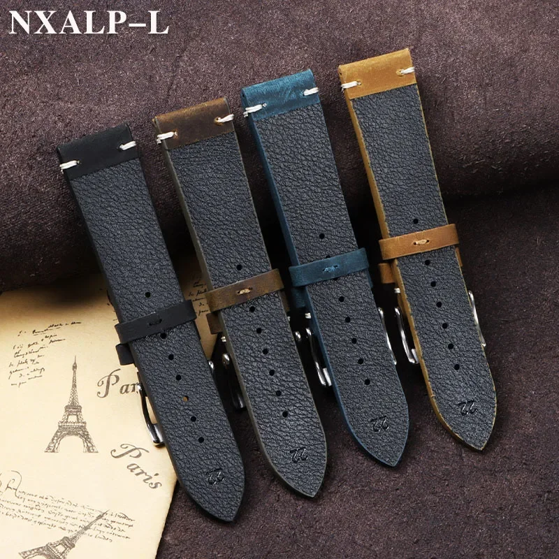Vintage Oil Wax Leather Watch  - Nylon Nato Strap avaliação e preço