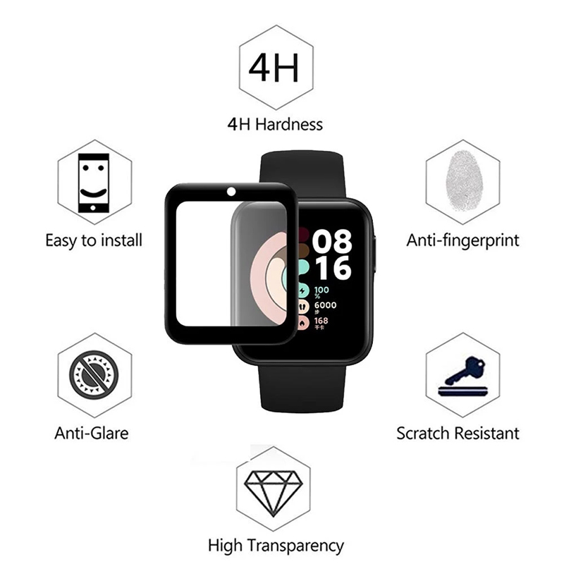 2 Pcs Tempered Glass for Redmi - Smart Watch Accessories avaliação e preço