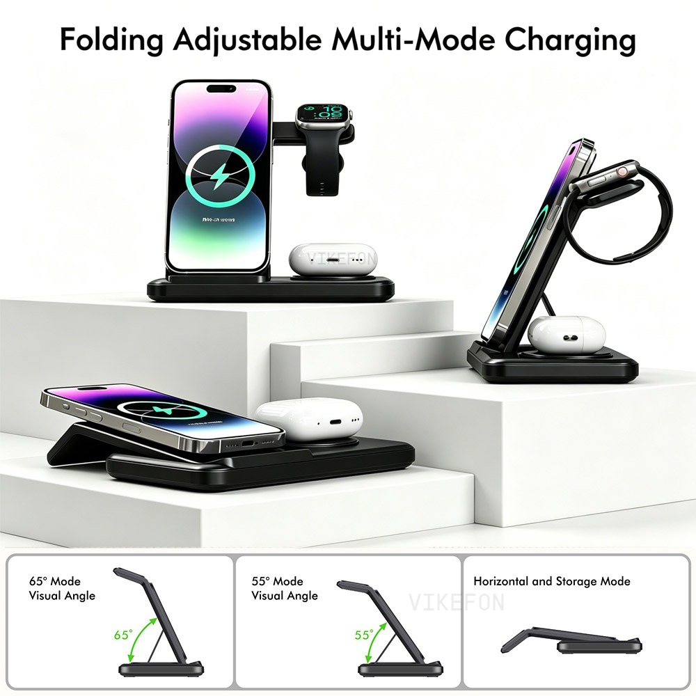 Wireless 3 IN 1 Charger Stand  - Smartwatch Ac avaliação e preço
