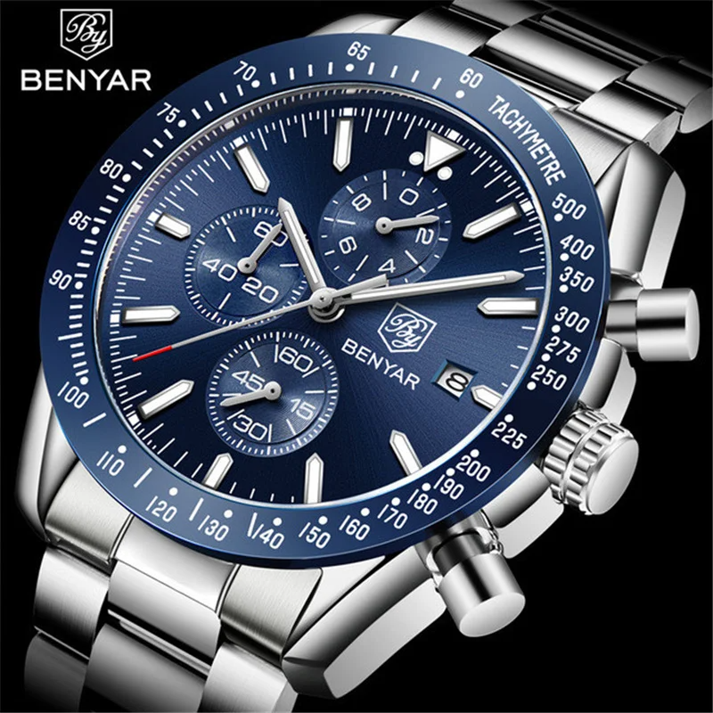 Men Watch BENYAR Top Brand Lux - Smartwatch Nexus avaliação e preço