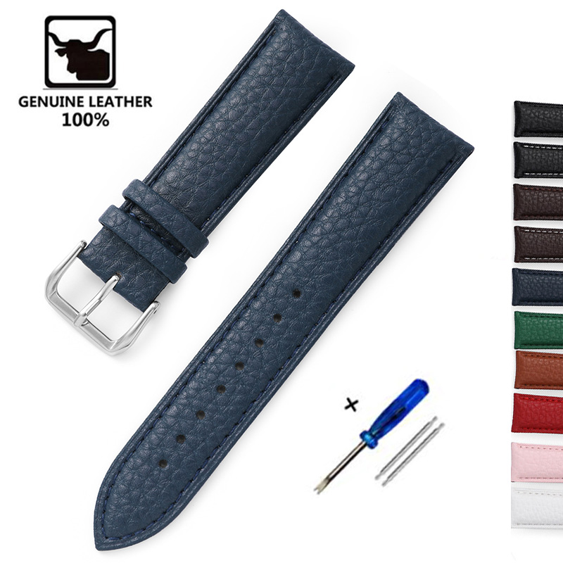 Litchi Pattern Soft Leather Wa - Nylon Nato Strap avaliação e preço