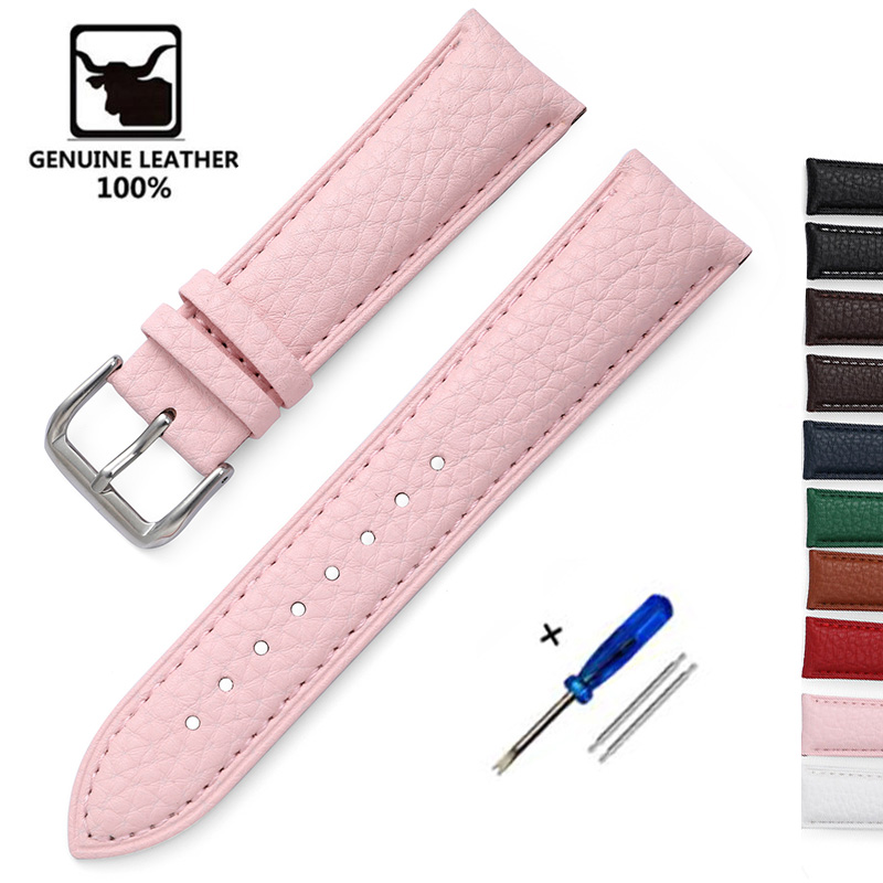 Litchi Pattern Soft Leather Wa - Nylon Nato Strap avaliação e preço