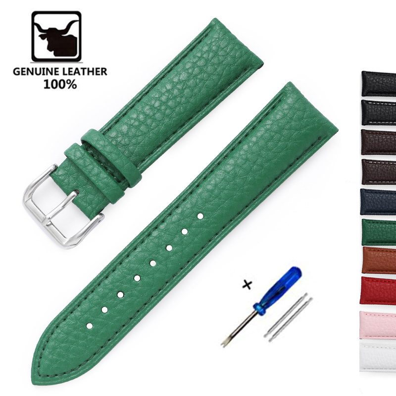Litchi Pattern Soft Leather Wa - Nylon Nato Strap avaliação e preço