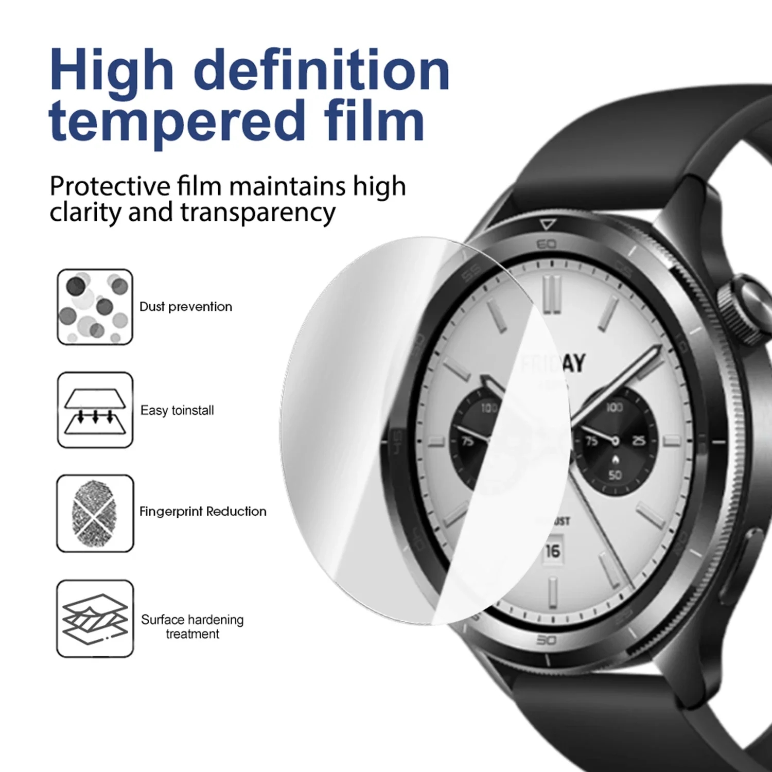 2PCS Tempered Glass For Xiaomi - Xiaomi Smartwatch S4 Accessories avaliação e preço