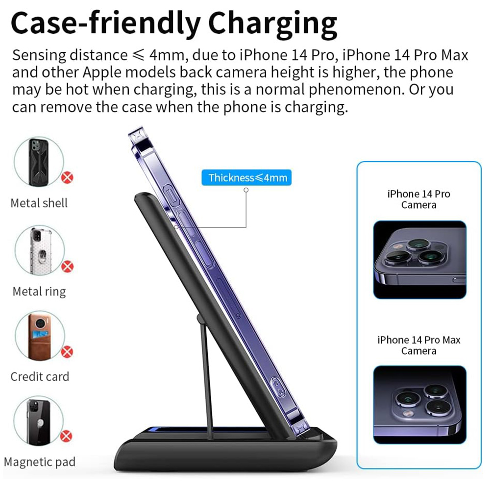 15W 3 in 1 Wireless Charger St - Smartwatch Ac avaliação e preço