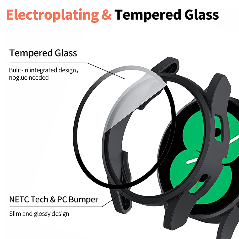 Tempered Glass+ PC Cover for S - Accessories For Galaxy Watch 5 avaliação e preço