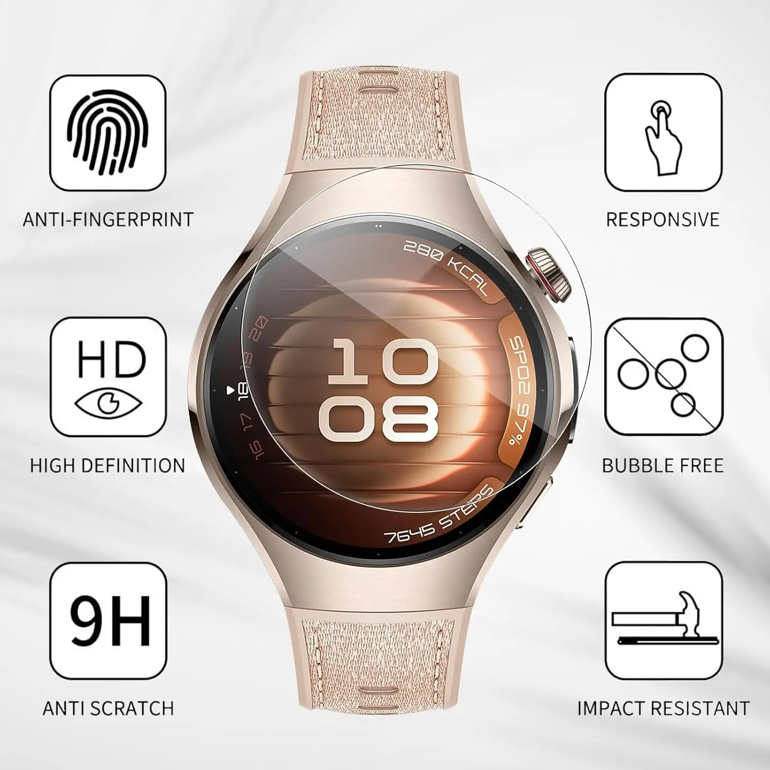 Hydrogel Film For Huawei Watch - Watch Face Protector avaliação e preço