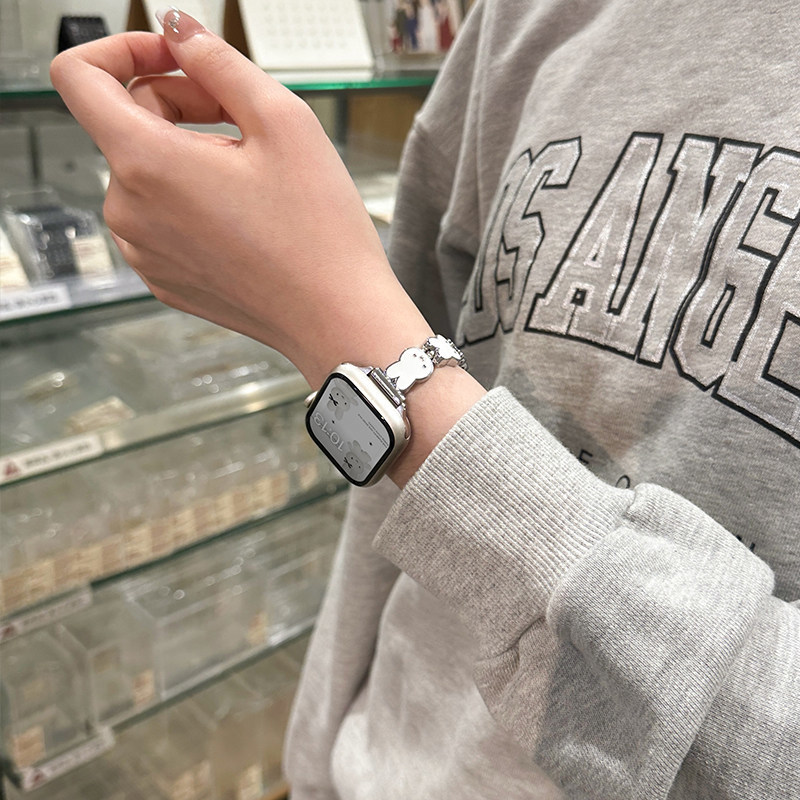 Miffy Rabbit Leather Watch Ban - Apple Smartwatch Accessories avaliação e preço