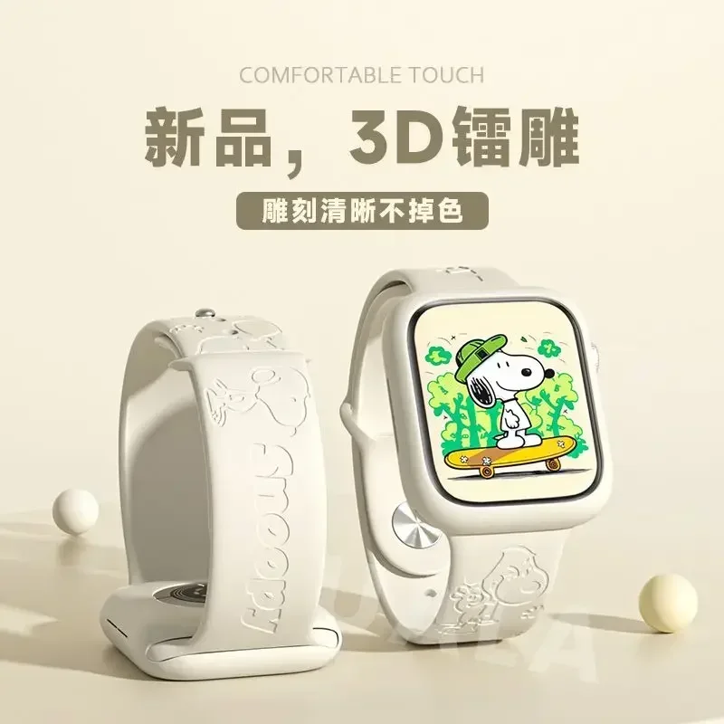 Snoopy iwatch8 watch with appl - Apple Smartwatch Accessories avaliação e preço