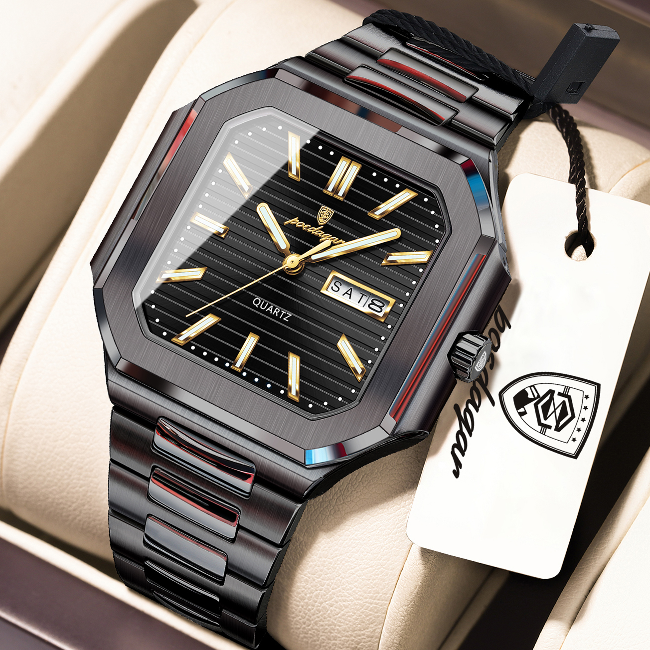 POEDAGAR Casual Square Man Wri - Smartwatch Nexus avaliação e preço