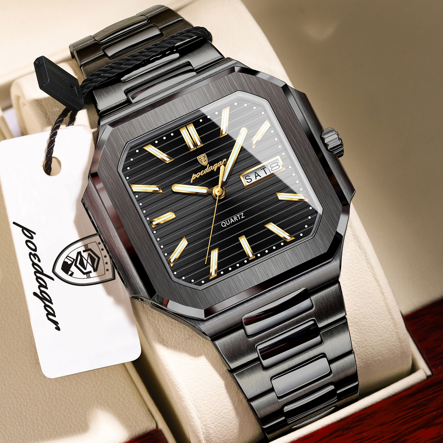 POEDAGAR Casual Square Man Wri - Smartwatch Nexus avaliação e preço