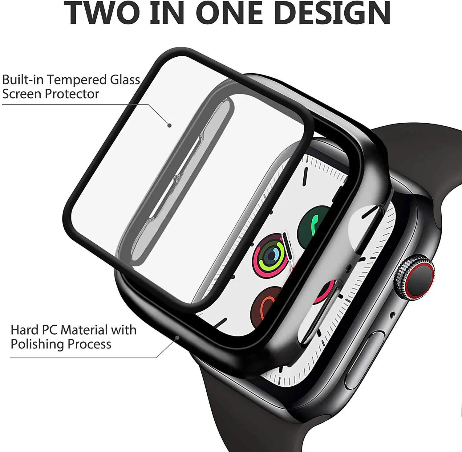 Tempered Glass+cover For Apple - Garmin Smartwatch Accessories avaliação e preço