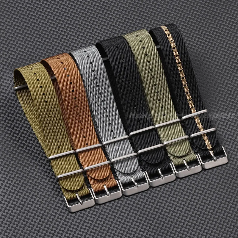 Ribbed Nylon Watch Strap 18mm  - Nylon Nato Strap avaliação e preço