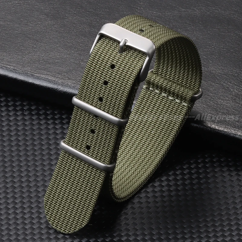 Ribbed Nylon Watch Strap 18mm  - Nylon Nato Strap avaliação e preço