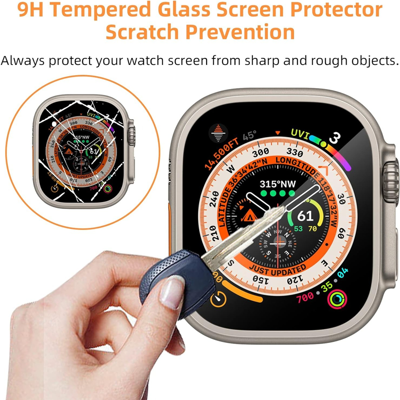 Tempered Glass For Apple Watch - Watch Case Bumper avaliação e preço