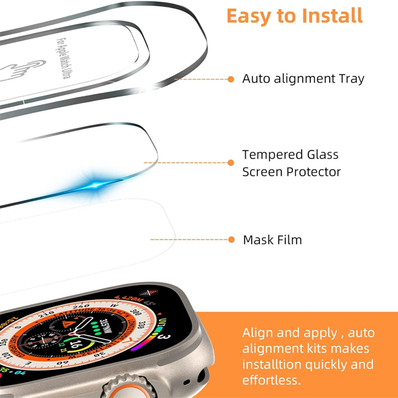 Tempered Glass For Apple Watch - Watch Case Bumper avaliação e preço